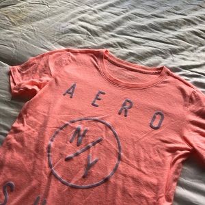 aeropostale neon orange t-shirt
